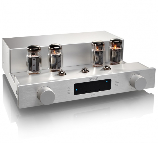 Octave V 110 SE — świecące lampy próżniowe w panelu przednim